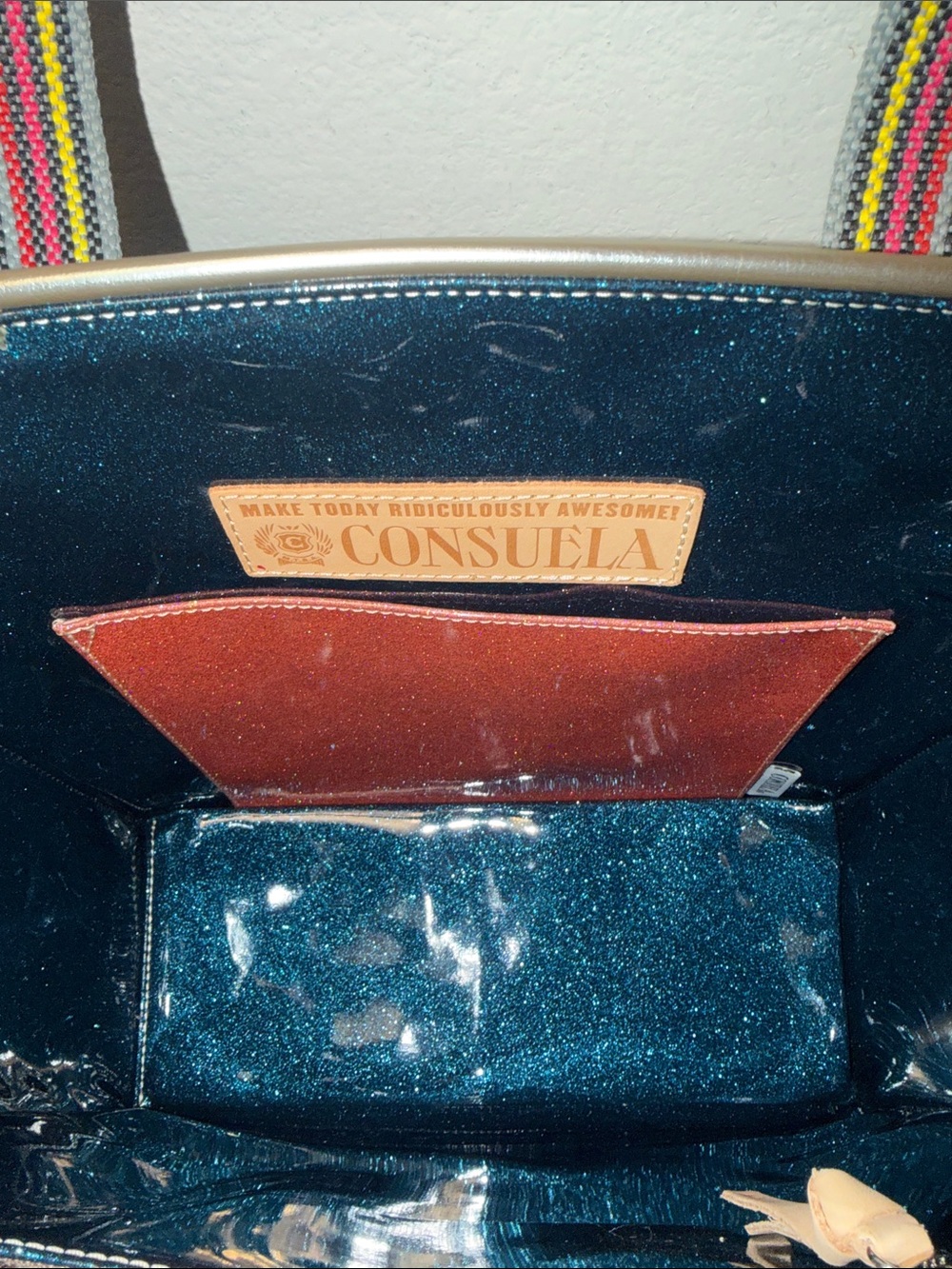 Consuela New Ava Classic Floral Embroidered Woven Tote - Picture 6 of 6